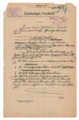 Lot #190 Karl Liebknecht Document Signed - Image 2