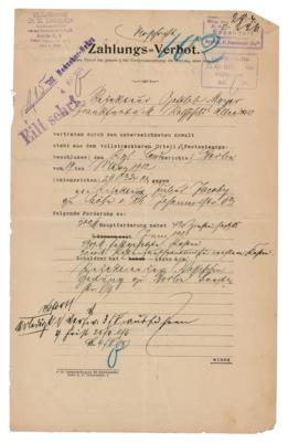 Lot #190 Karl Liebknecht Document Signed - Image 3