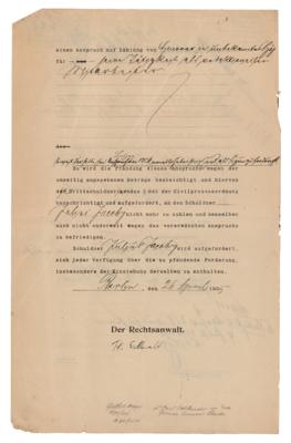 Lot #190 Karl Liebknecht Document Signed - Image 4