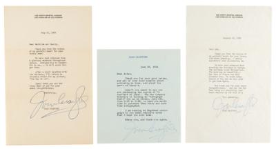 Lot #606 Joan Crawford (3) Typed Letters Signed - Image 1