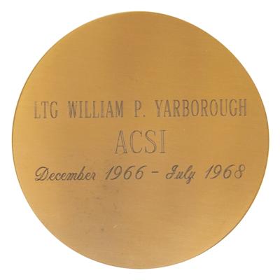 Lot #280 William P. Yarborough's U.S. Army Intelligence Medal - Image 2