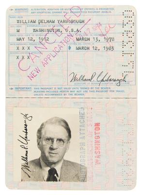 Lot #281 William P. Yarborough's Personal Passport - Image 1