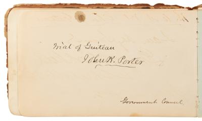 Lot #132 Trial of Charles Guiteau Autograph Album with (45+) Signatures, Including (2) of the Assassin - Image 3