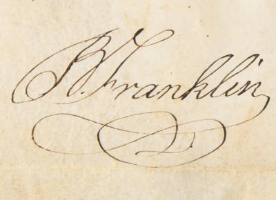 Lot #91 Benjamin Franklin Document Signed (1788) - Image 2