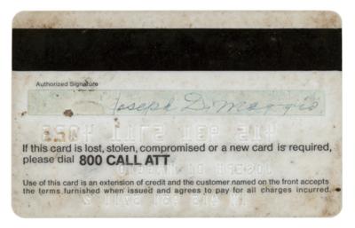 Lot #729 Joe DiMaggio Signed Credit Card - Image 2