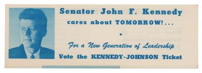 Lot #66 John F. Kennedy (2) Original 1960 Presidential Campaign Handbills - Image 2