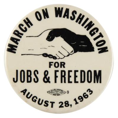 Lot #188 Martin Luther King, Jr.: March on Washington Pinback Button