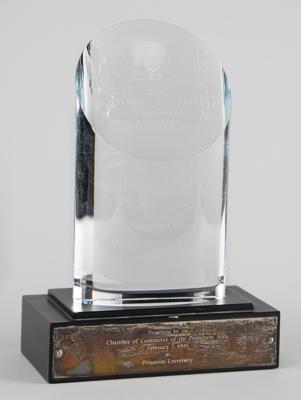Lot #119 DNA: James D. Watson's Albert Einstein Memorial Lecture Award by Tiffany & Co.