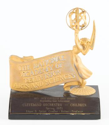 Lot #614 Emmy 'Tablet' Area Award: Cleveland Orchestra (1971-72) - Image 1