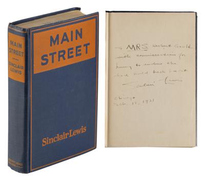 Lot #417 Sinclair Lewis Signed Book