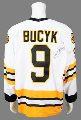 Lot #725 Boston Bruins: Bucyk, Neely, and O'Reilly (3) Signed Hockey Jerseys - Image 4