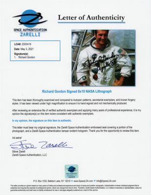 Lot #301 Apollo Astronauts: Richard Gordon, Fred Haise, and Al Worden (3) Signed Photographs - Image 6