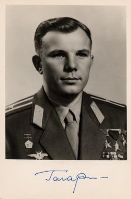 Lot #308 Yuri Gagarin Signed Photograph