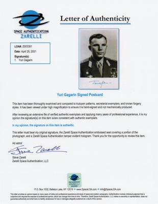 Lot #308 Yuri Gagarin Signed Photograph - Image 2