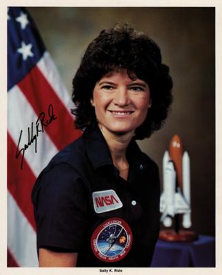 Lot #307 Female Space Pioneers: Valentina Tereshkova and Sally Ride (2) Signed Photographs - Image 2