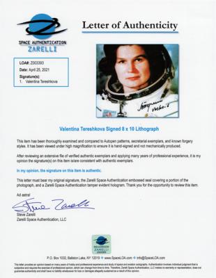 Lot #307 Female Space Pioneers: Valentina Tereshkova and Sally Ride (2) Signed Photographs - Image 3