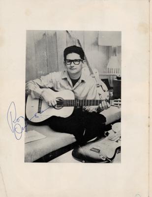 Lot #520 Roy Orbison Signed Program