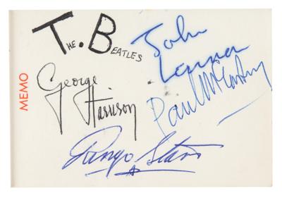 Lot #453 Beatles Signatures from Cambridge's Regal Cinema - Image 1