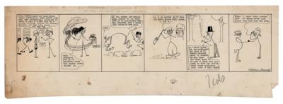 Lot #79 Theodore Roosevelt: Wallace Goldsmith (7) Original Comic Strips - Image 3