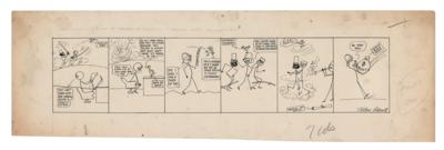 Lot #79 Theodore Roosevelt: Wallace Goldsmith (7) Original Comic Strips - Image 6