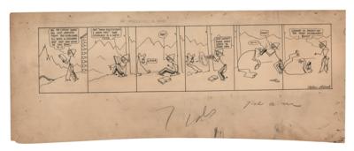 Lot #79 Theodore Roosevelt: Wallace Goldsmith (7) Original Comic Strips - Image 8