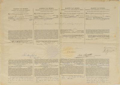 Lot #7 Martin Van Buren Document Signed as President