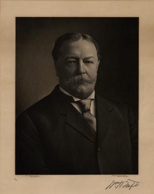 Lot #25 William H. Taft Signed Engraving