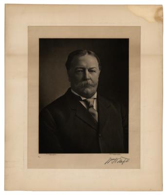 Lot #25 William H. Taft Signed Engraving - Image 2