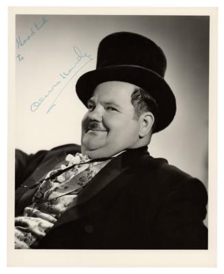 Lot #544 Oliver Hardy Signed Photograph - Image 1