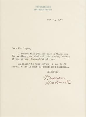 Lot #360 Norman Rockwell Typed Letter Signed - Image 2