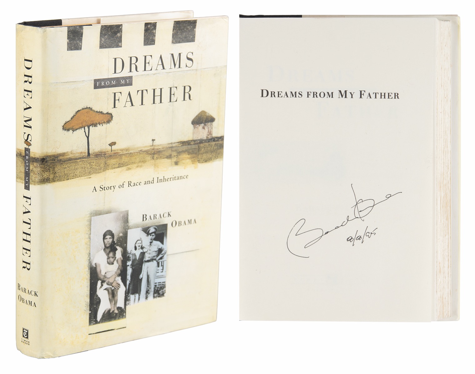 Three　Book,　Dreams　Barack　from　Father,　Signed　Obama　Edition　First　My