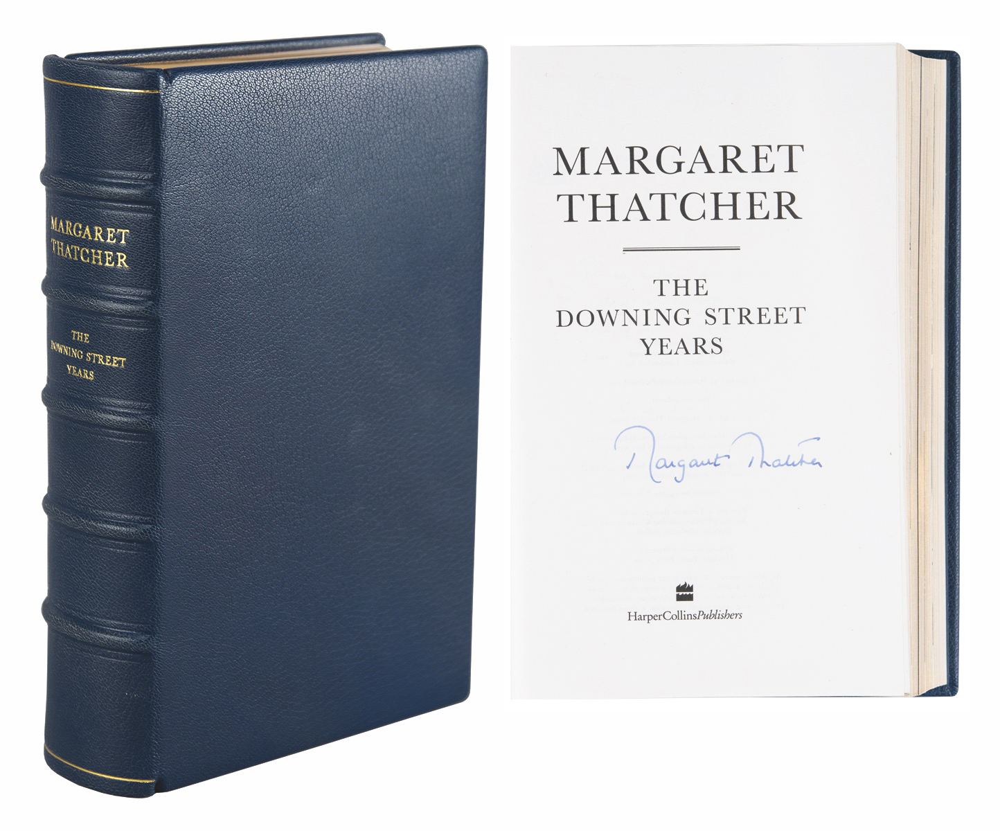 Lot #218 Margaret Thatcher Signed Book