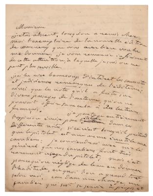 Lot #258 Antoine Adolphe Marcelin Marbot Autograph Letter Signed - Image 1