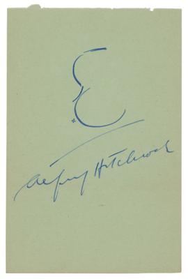 Lot #550 Alfred Hitchcock Signed Sketch - Image 1