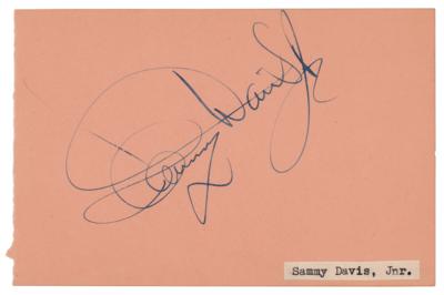 Lot #610 Sammy Davis, Jr. Signature - Image 1