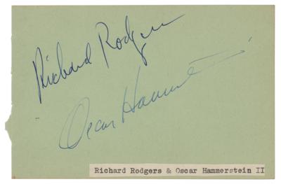 Lot #486 Rodgers and Hammerstein Signatures
