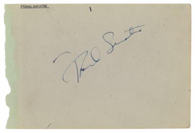 Lot #570 Frank Sinatra Signature