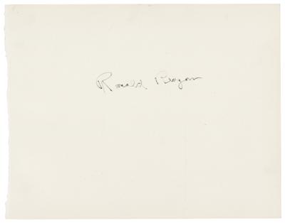 Lot #78 Ronald Reagan Signature - Image 1