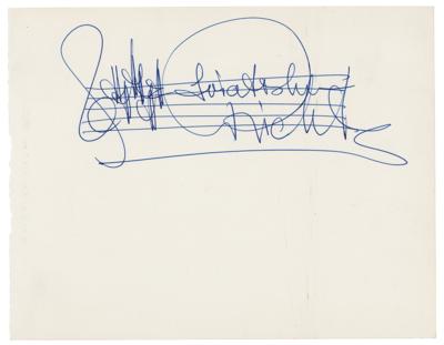 Lot #476 Sviatoslav Richter Signature
