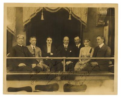Lot #536 Charlie Chaplin and Edna Purviance Signed Photograph