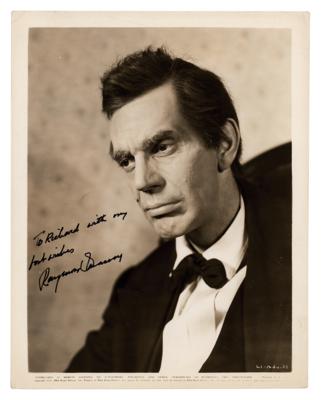 Lot #668 Raymond Massey Signed Photograph - Image 1