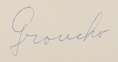 Lot #665 Groucho Marx Signed Book - Image 2