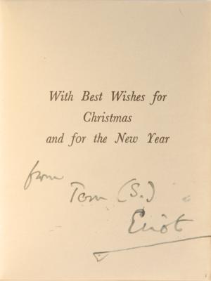 Lot #388 T. S. Eliot Collection of (6) Letters - Image 3