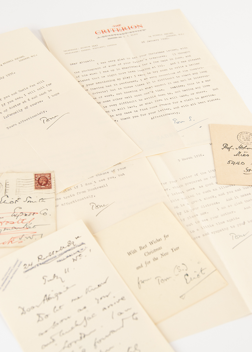 Lot #388 T. S. Eliot Collection of (6) Letters - Image 5