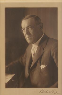 Lot #27 Woodrow Wilson Signed Photograph as President - Image 2