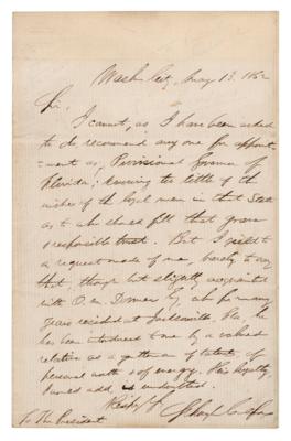 Lot #151 Schuyler Colfax Autograph Letter Signed to President Abraham Lincoln - Image 1