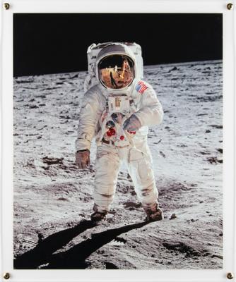 Lot #294 Buzz Aldrin Signed Print and Limited Edition Moonfire Book