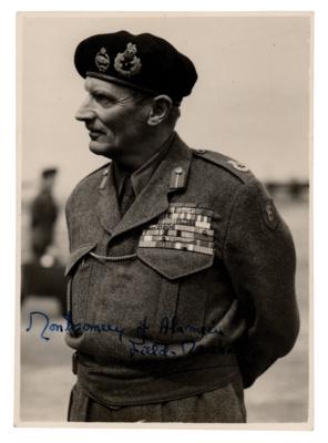 Lot #261 Montgomery of Alamein Signed Photograph