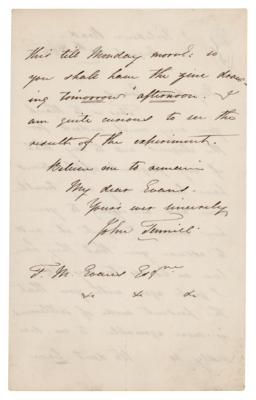 Lot #364 John Tenniel Autograph Letter Signed - Image 2