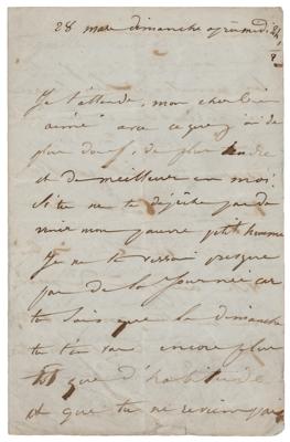 Lot #392 Victor Hugo: Juliette Drouet Autograph Letter Signed - Image 1